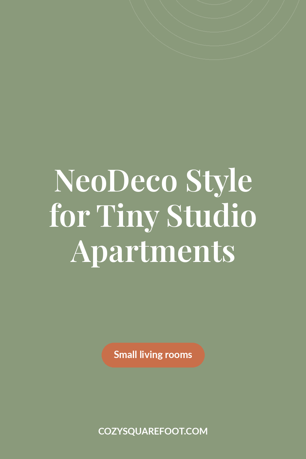 Studio Apartment NeoDeco: Art Deco Glamour in Small Spaces